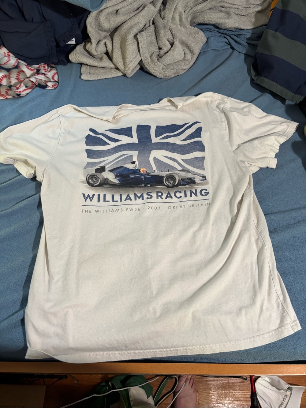 Hollister White Williams Racing F1 Short Sleeve Tee - Picture 2 of 2